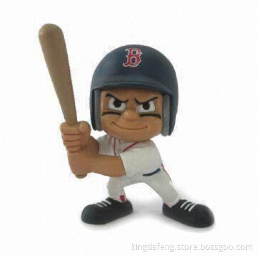 Baseball Player with Fixed Hands and Legs with 7.1cm Height, Made of PVC